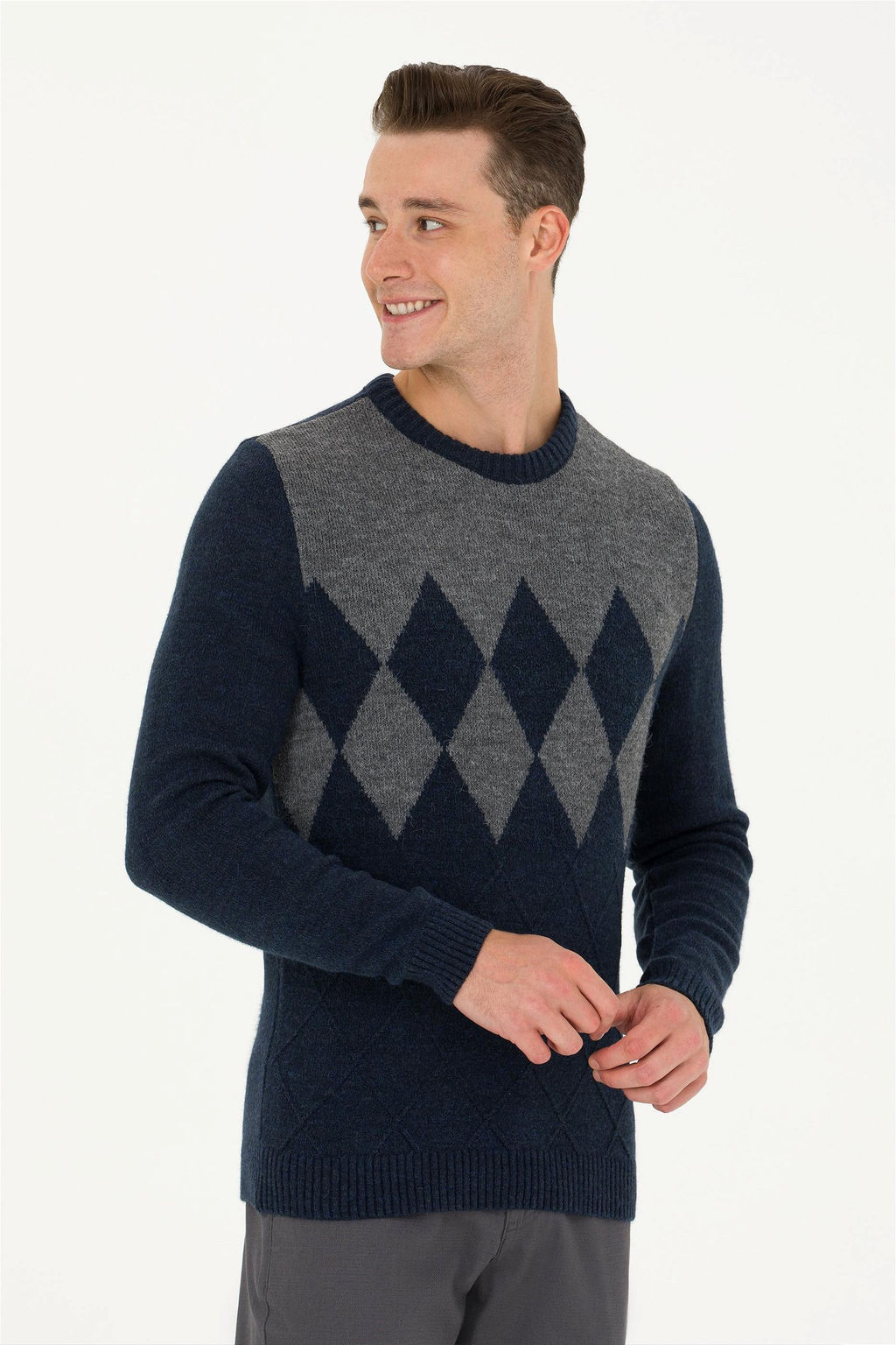 U. S. Polo Assn Мужской темно-синий свитер - U.s. polo assn фото 10