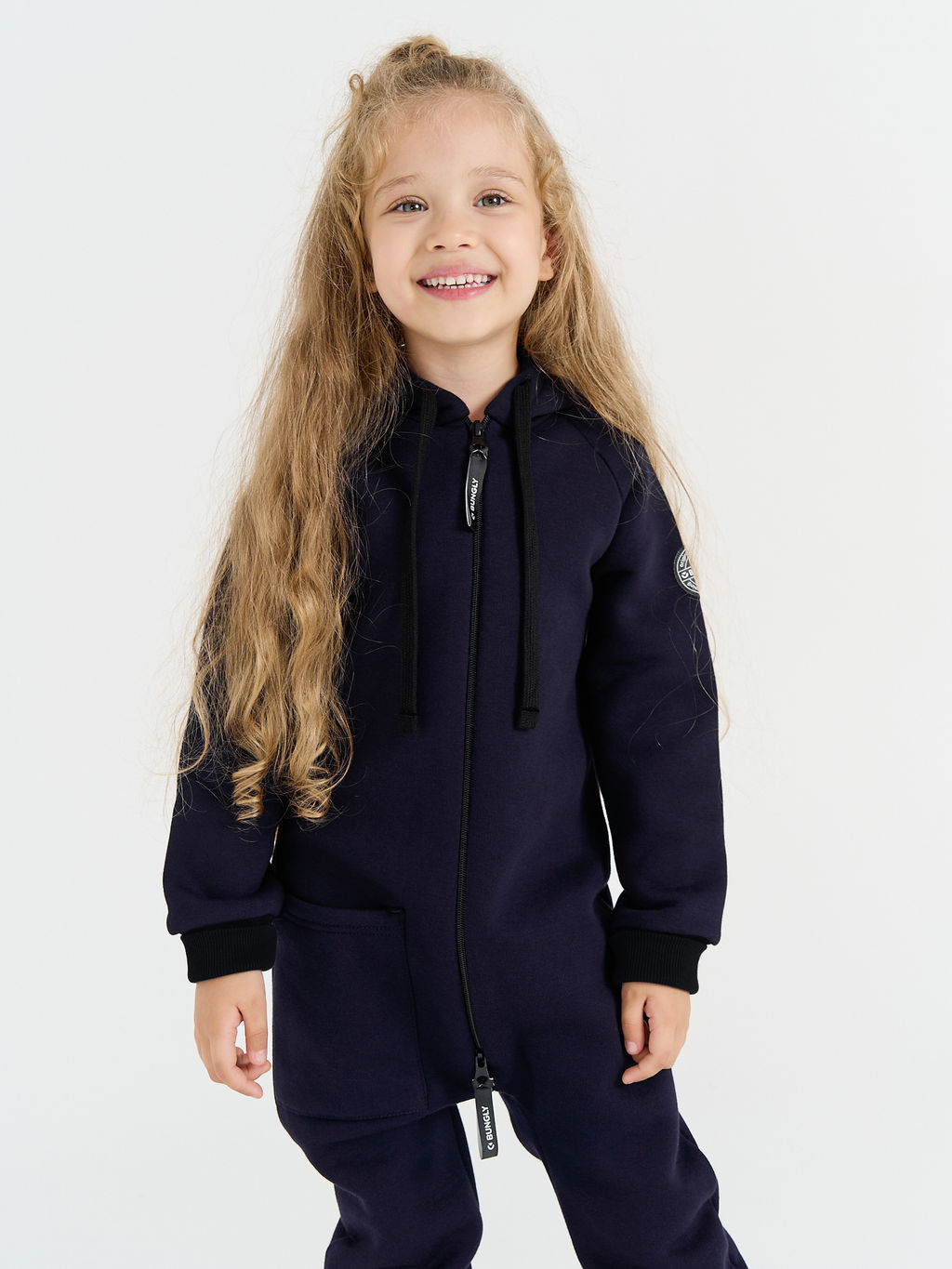 Комбинезон с накладным карманом Ежевика утепленный - Bungly фото 5