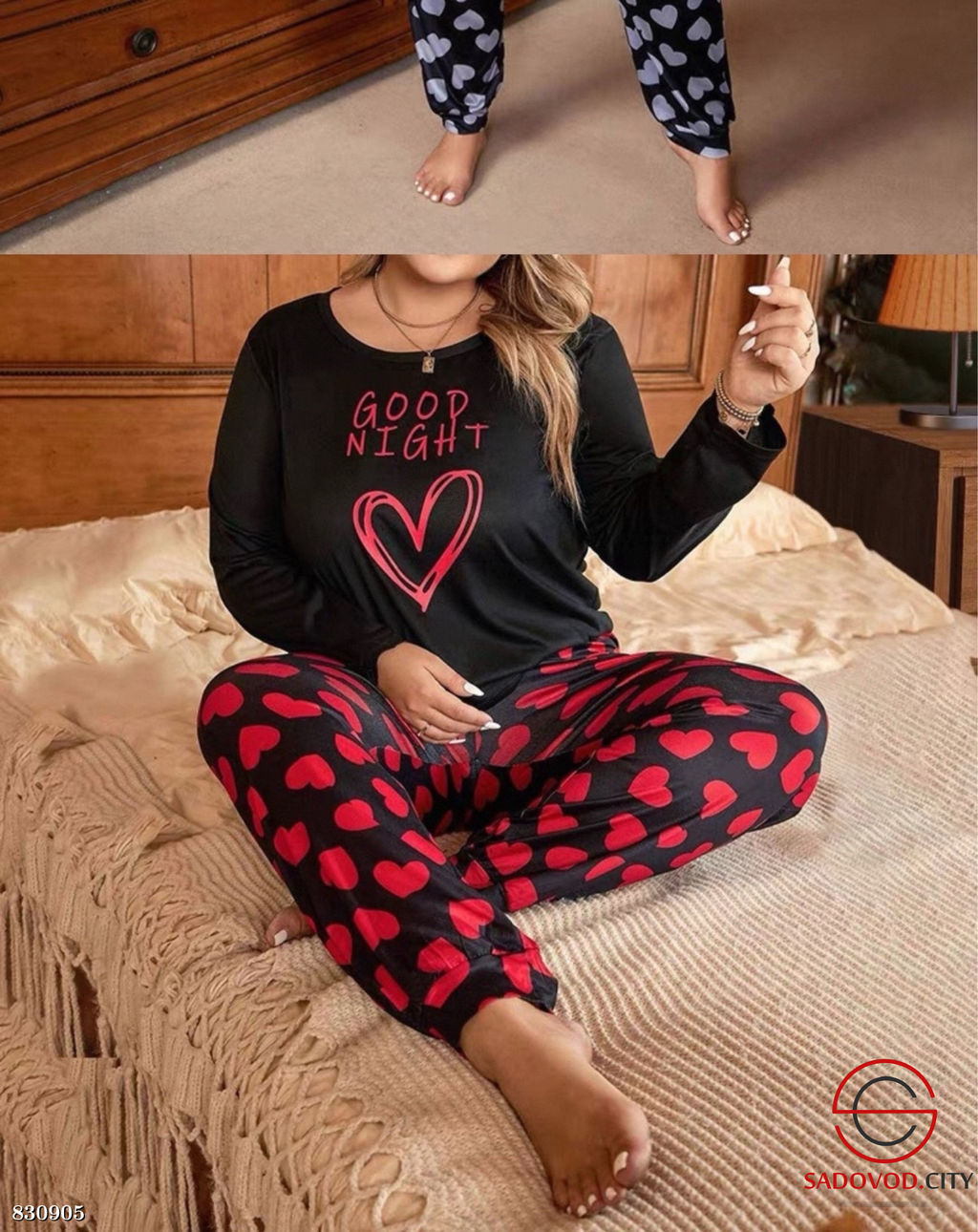 Пижама женская с принтом