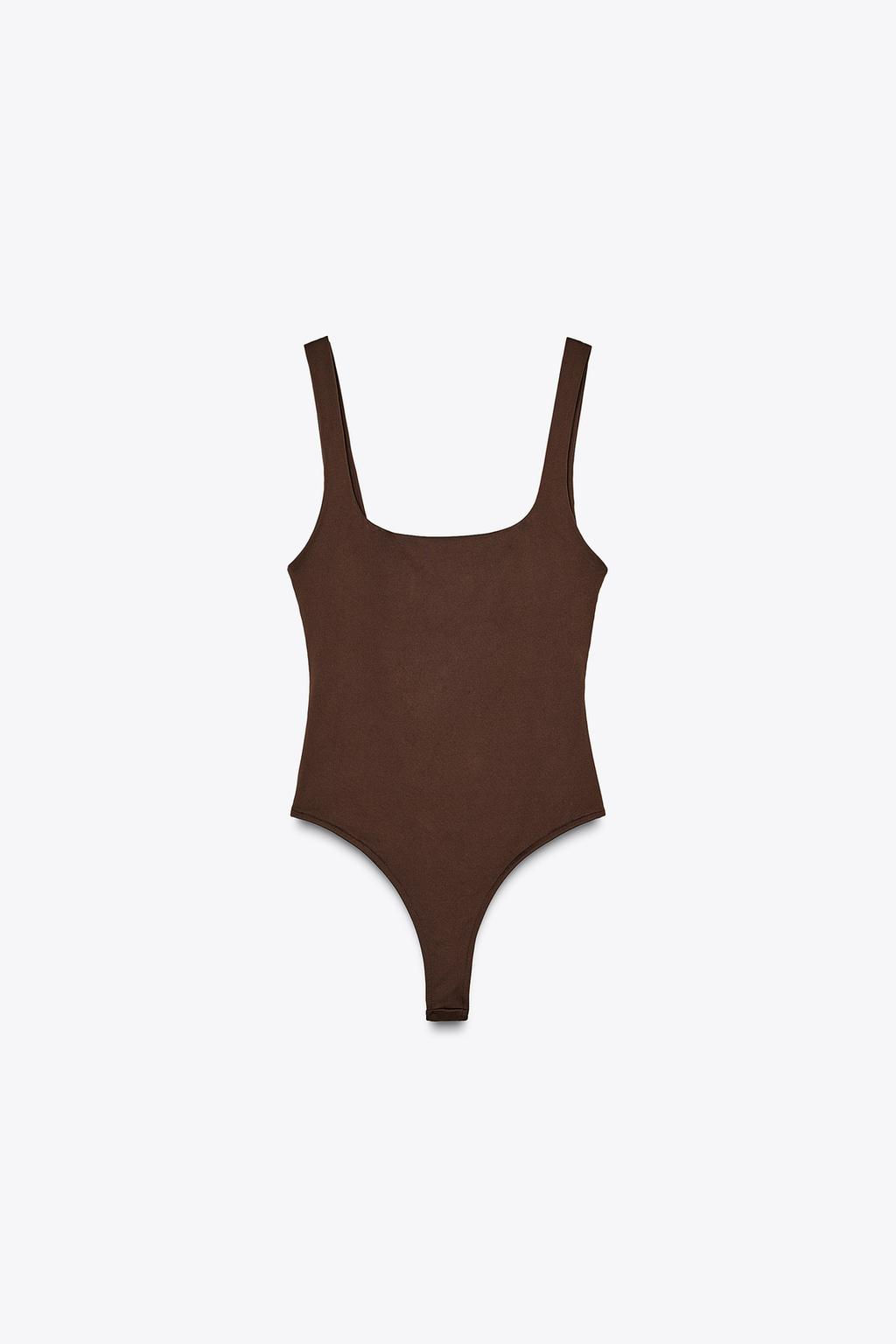 POLYAMIDE STRAPPY BODYSUIT - Zara фото 38