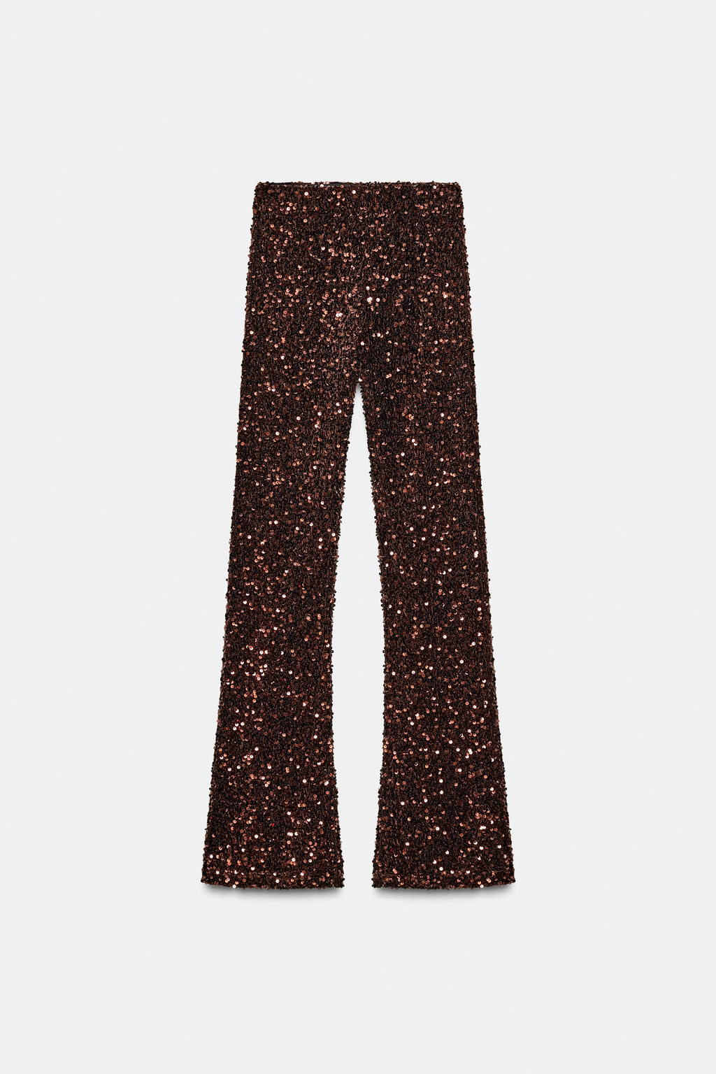 FLARE VELVET SEQUIN LEGGINGS - Zara фото 6