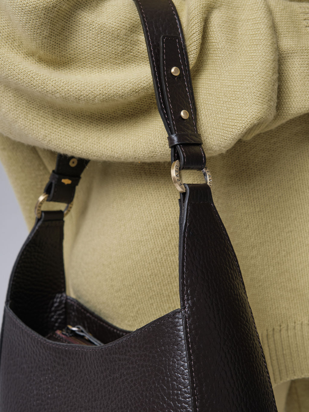 Кожаная сумка Azaro 31027 темно-коричневый