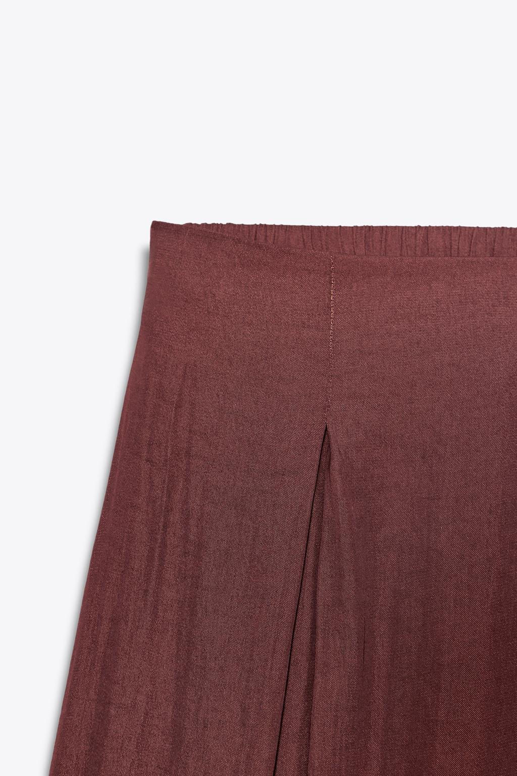 WIDE-LEG DARTED TROUSERS - Zara фото 7