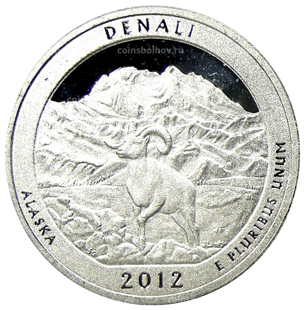 1/4 доллара (25 центов) 2012 года S США Национальные парки № 15  Денали