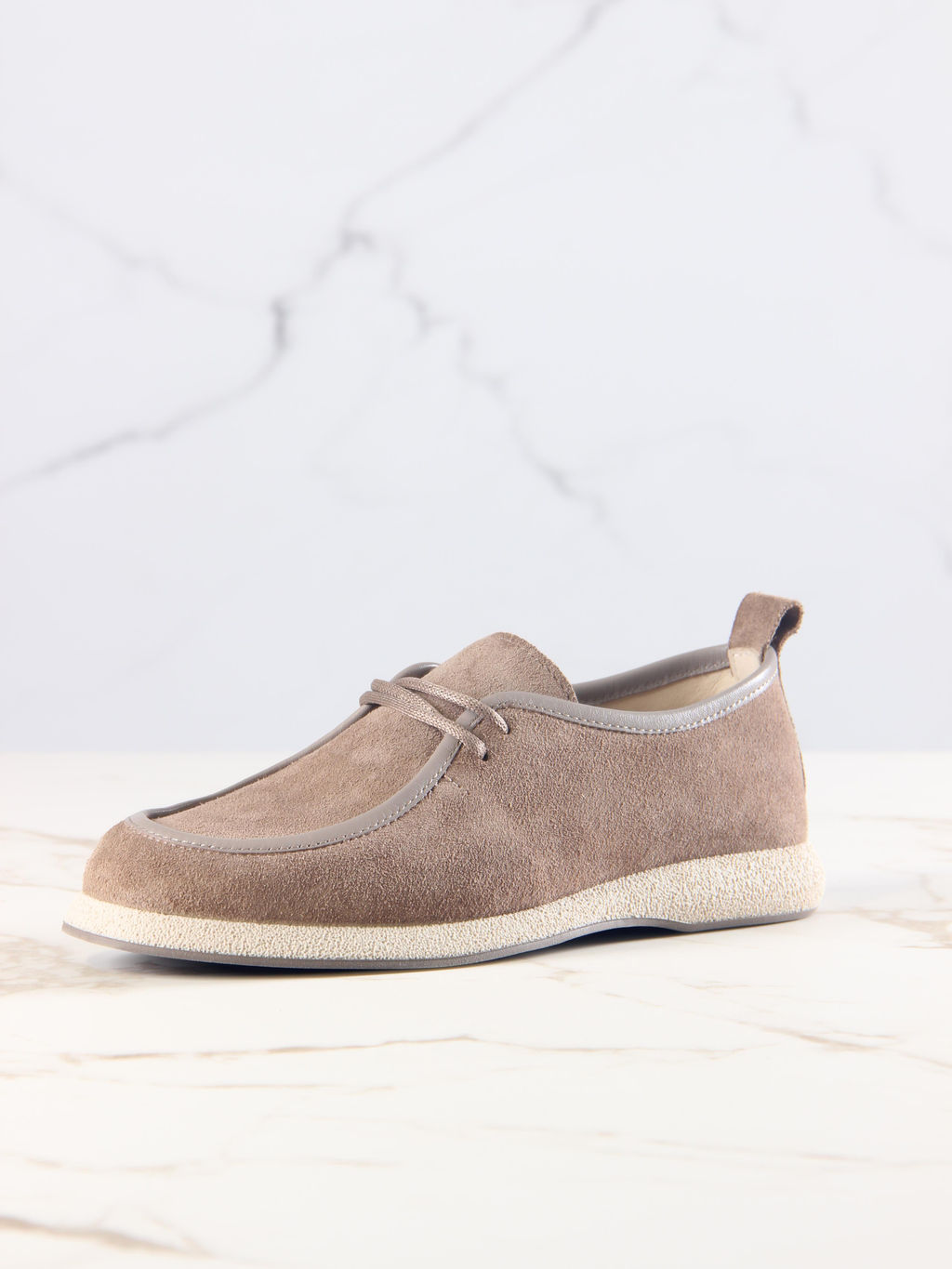 Мокасины 191.1607be. коричневый капучино замша