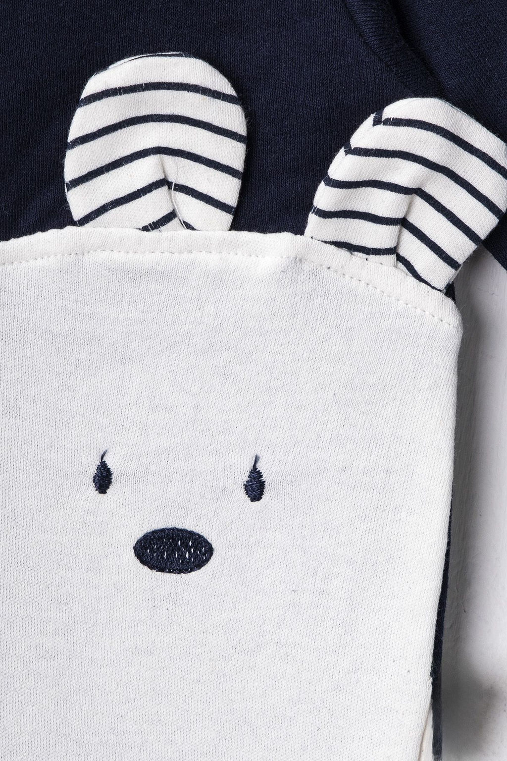 Ekru Unisex Bebek Pamuku Hayvan Bask?l? Regular/Normal Kal?p Uzun Kol Orme Tulum TKDAW25TU00002 - Trendyolmilla фото 5