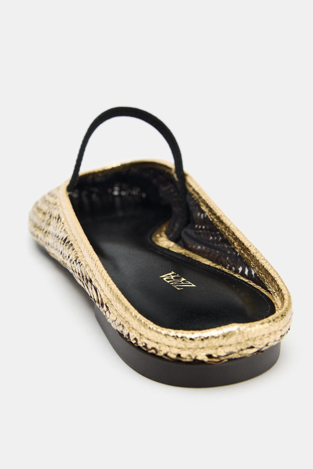 BAILARINA DESTALONADA TRENZADA / Oro - Zara фото 8