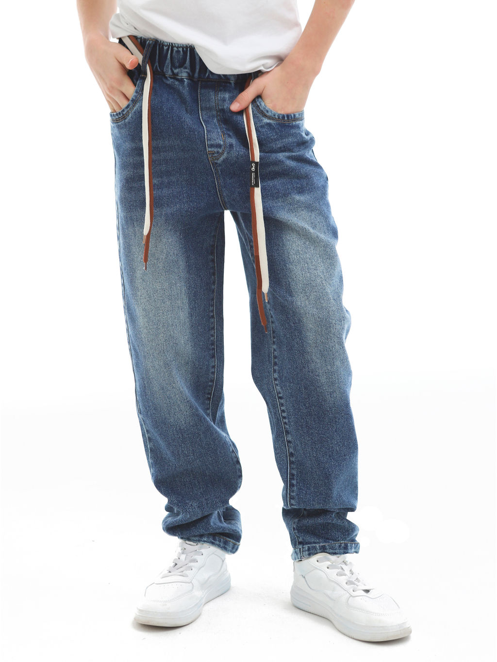 Джинсы-багги для мальчиков - Синий мир фото 3