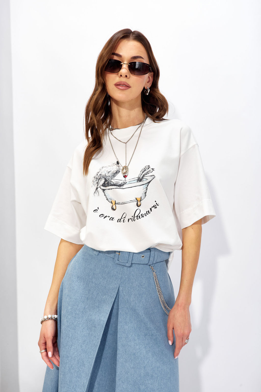 Джемпер 4341 (молоко +цвет)