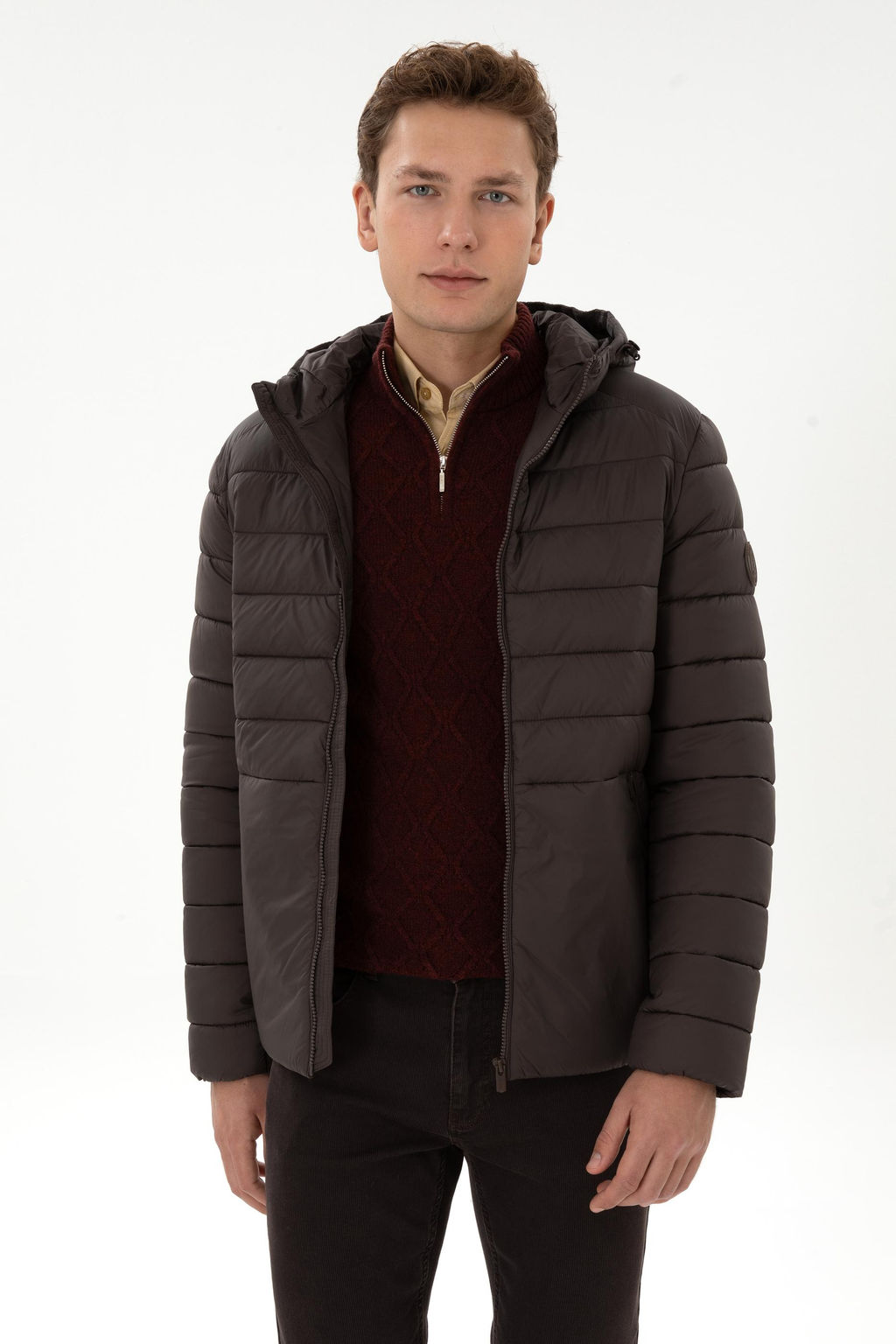 Erkek Koyu Kahverengi Mont - U.s. polo assn фото 3