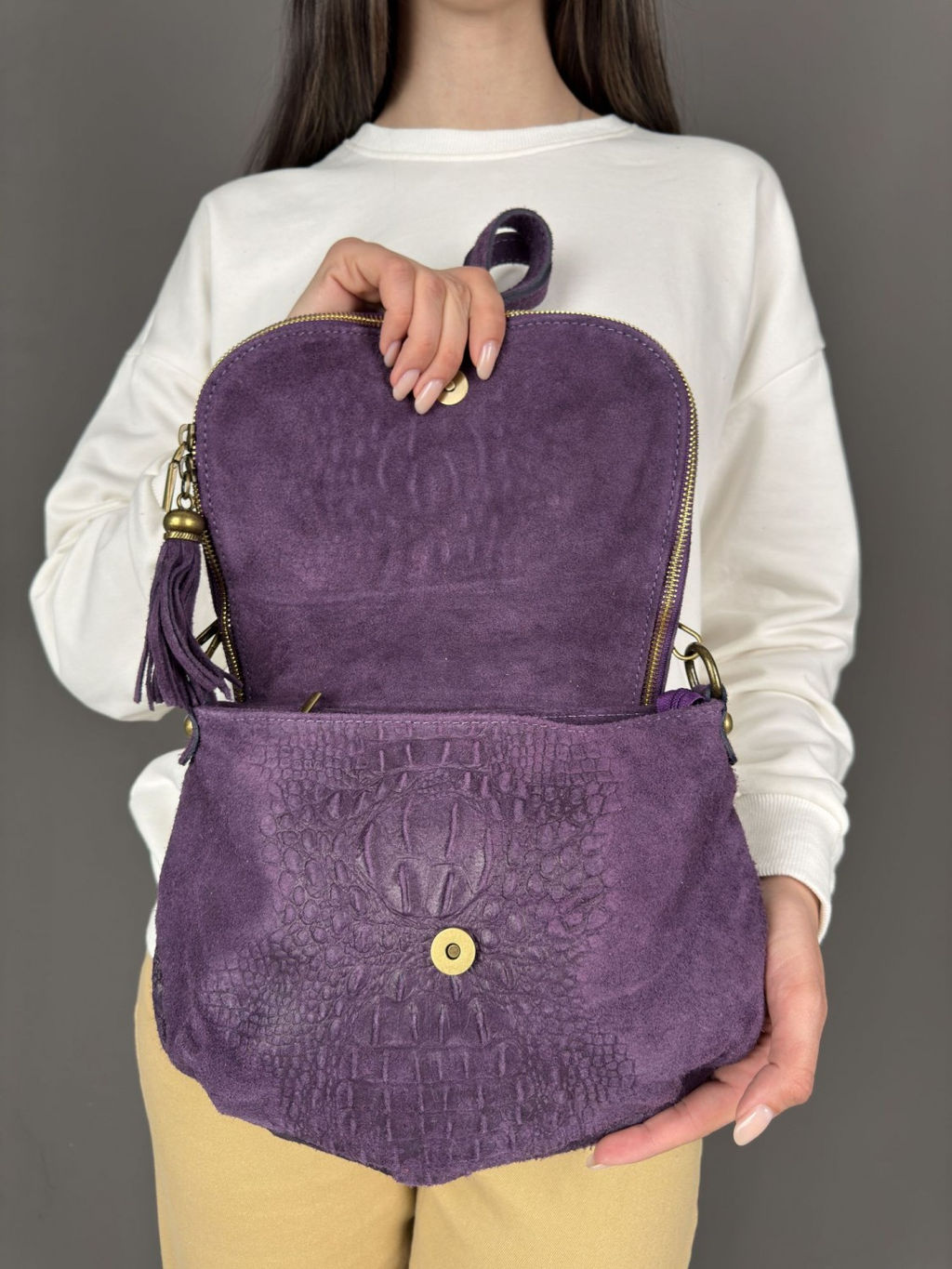 Сумка женская из телячьей кожи