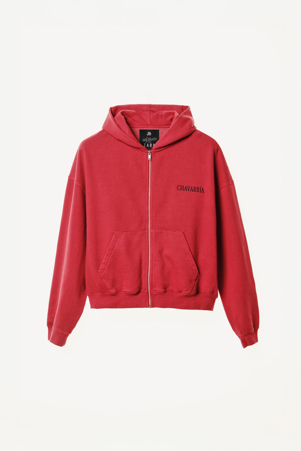SUDADERA RELAXED FIT CAPUCHA WILLY CHAVARRIA X ZARA / Rojo фото 4