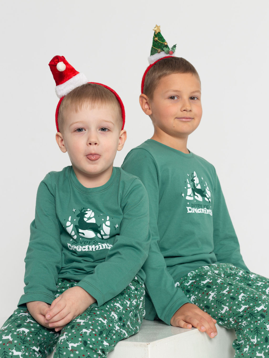 Пижама детская кулирка с брюками "БЭМБИ" ЗЕЛЕНЬ