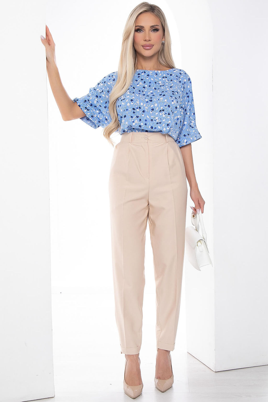 Брюки Между нами любовь (беж) Б9049 - Lt collection фото 7