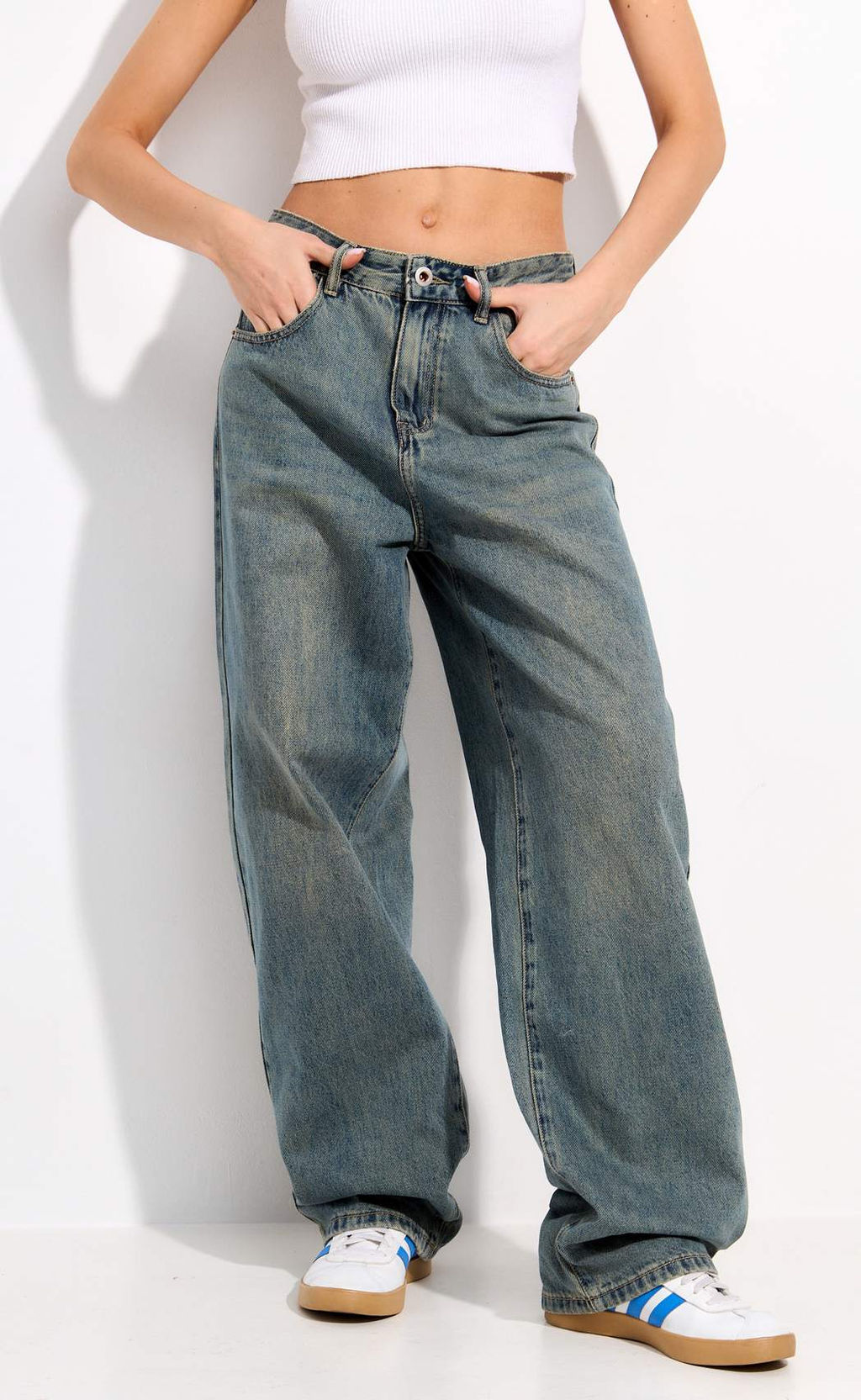 Джинсы F512-01-1 l.blue