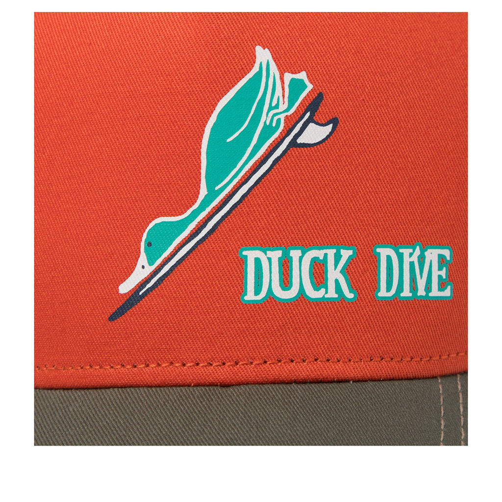 Бейсболка COASTAL арт. HFT Duck Dive (оранжевый / оливковый) фото 4
