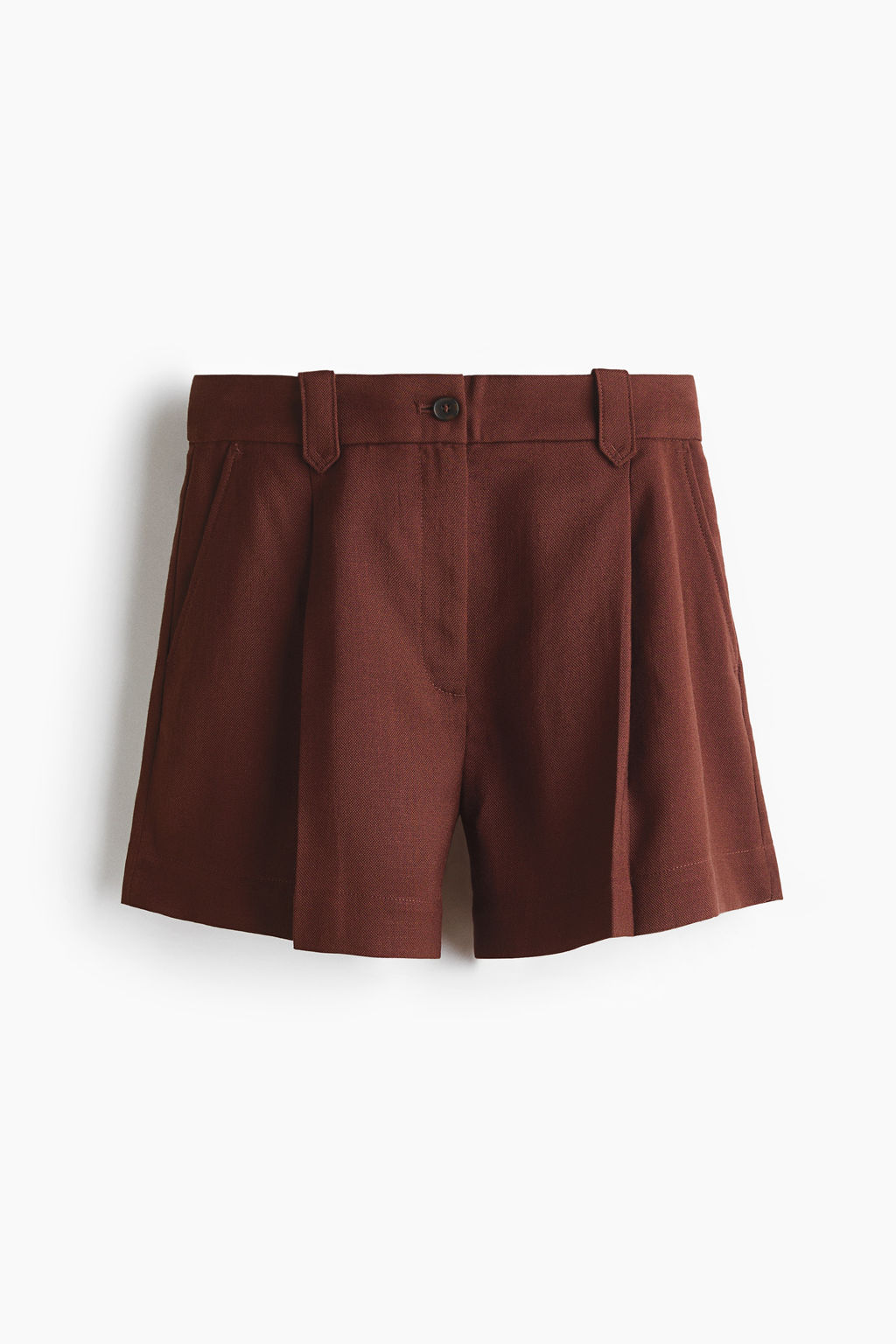 Pantal?n corto con pliegues - H&m фото 6
