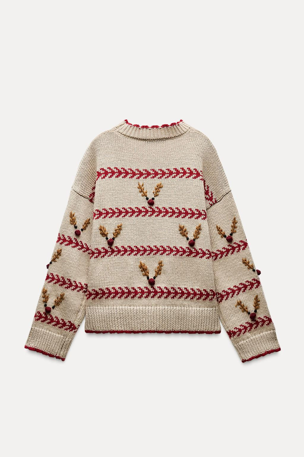 REINDEER KNIT SWEATER - Zara фото 8