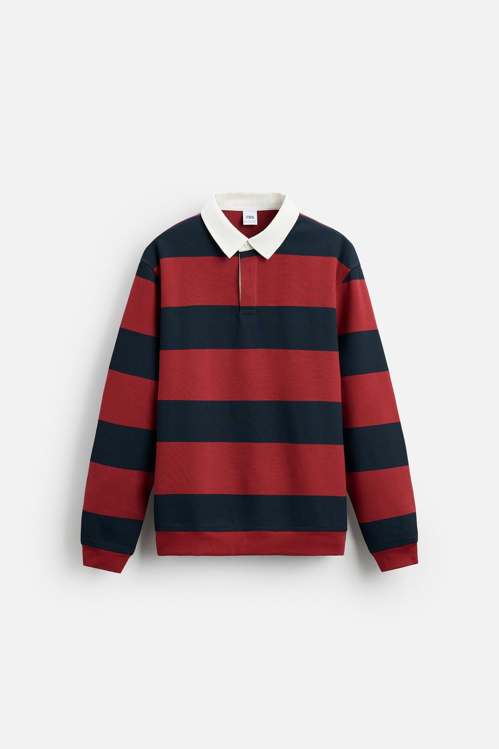 CONTRAST COLLAR POLO SHIRT - Zara фото 47