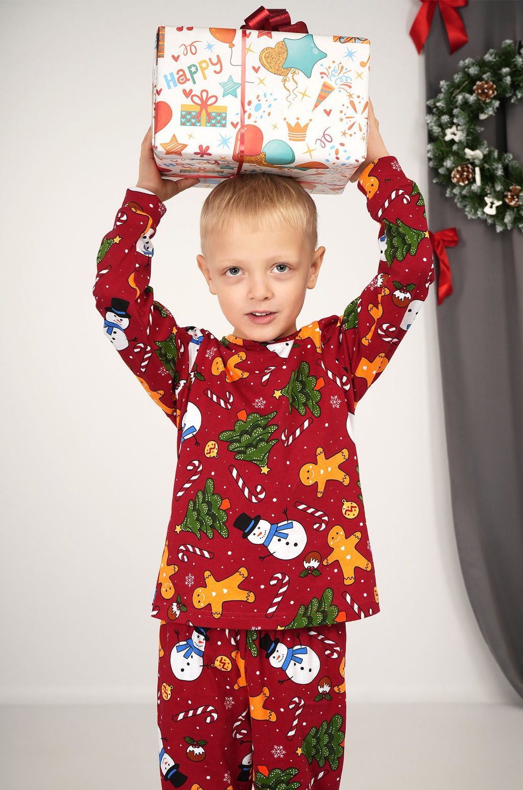 Детская новогодняя пижама Happyfox