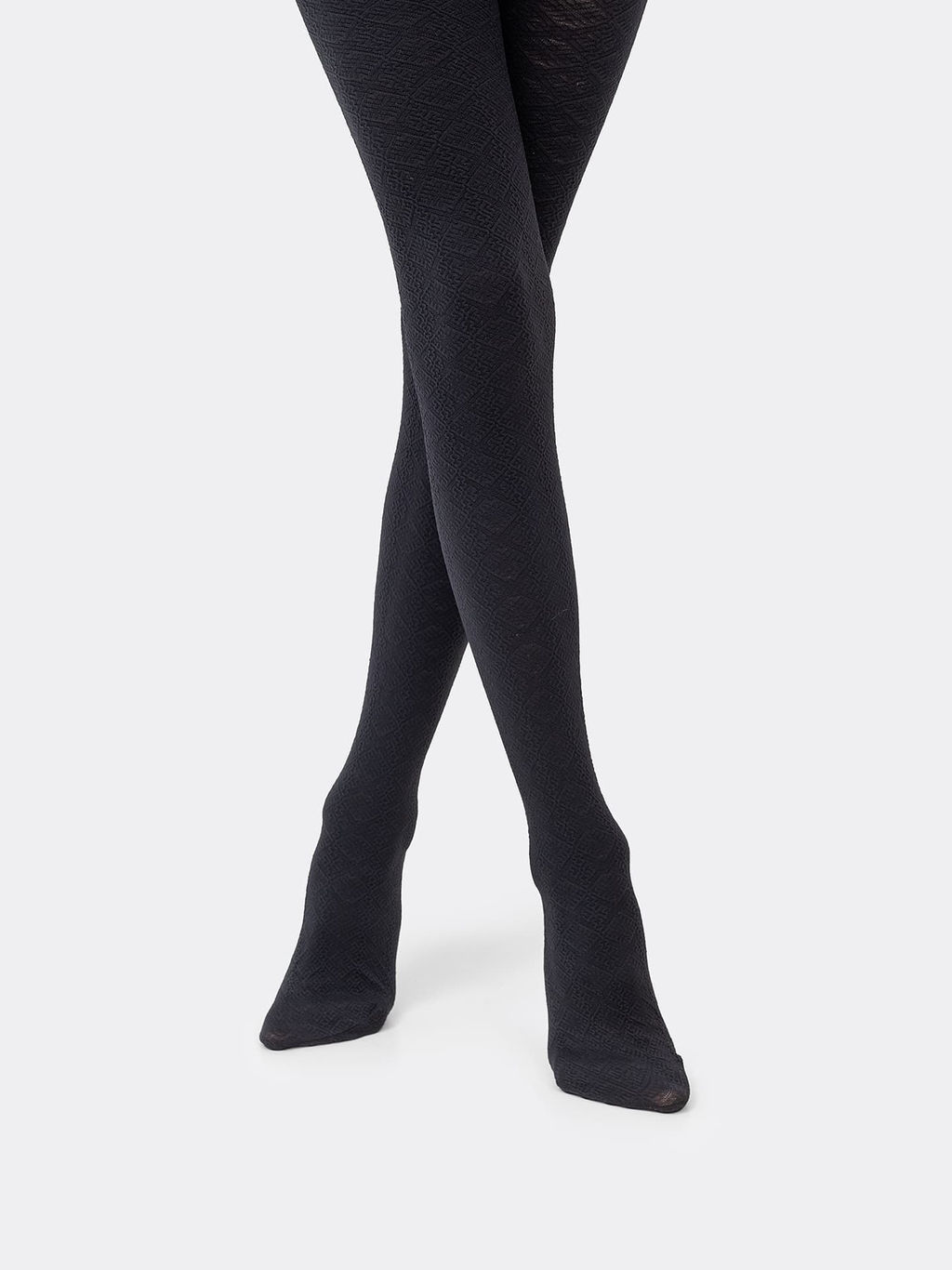 Цена за 3 пары! Детские однотонные ажурные колготки черного цвета - Mark formelle фото 2