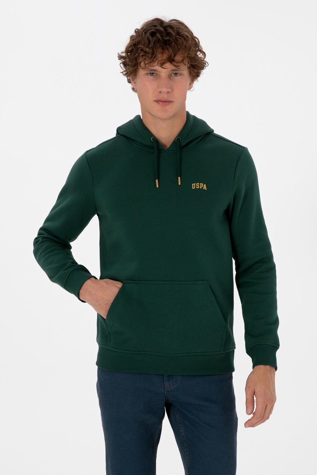 Erkek Koyu Ye_il Basic Sweatshirt Sepette S_rpriz _ndirim