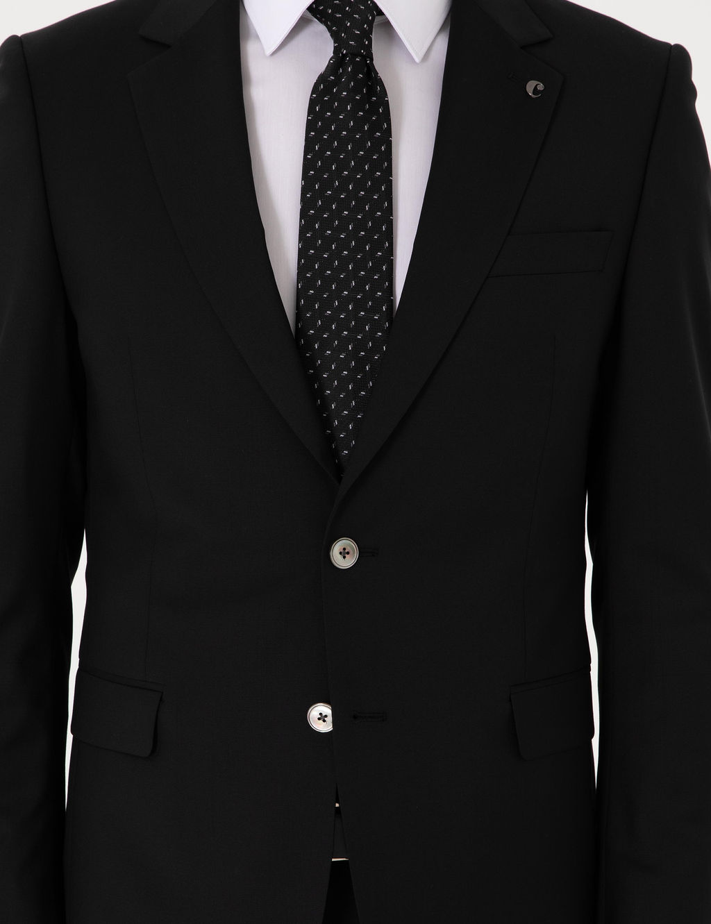 Siyah Slim Fit %100 Y_n Klasik Tak_m Elbise - Cacharel фото 7