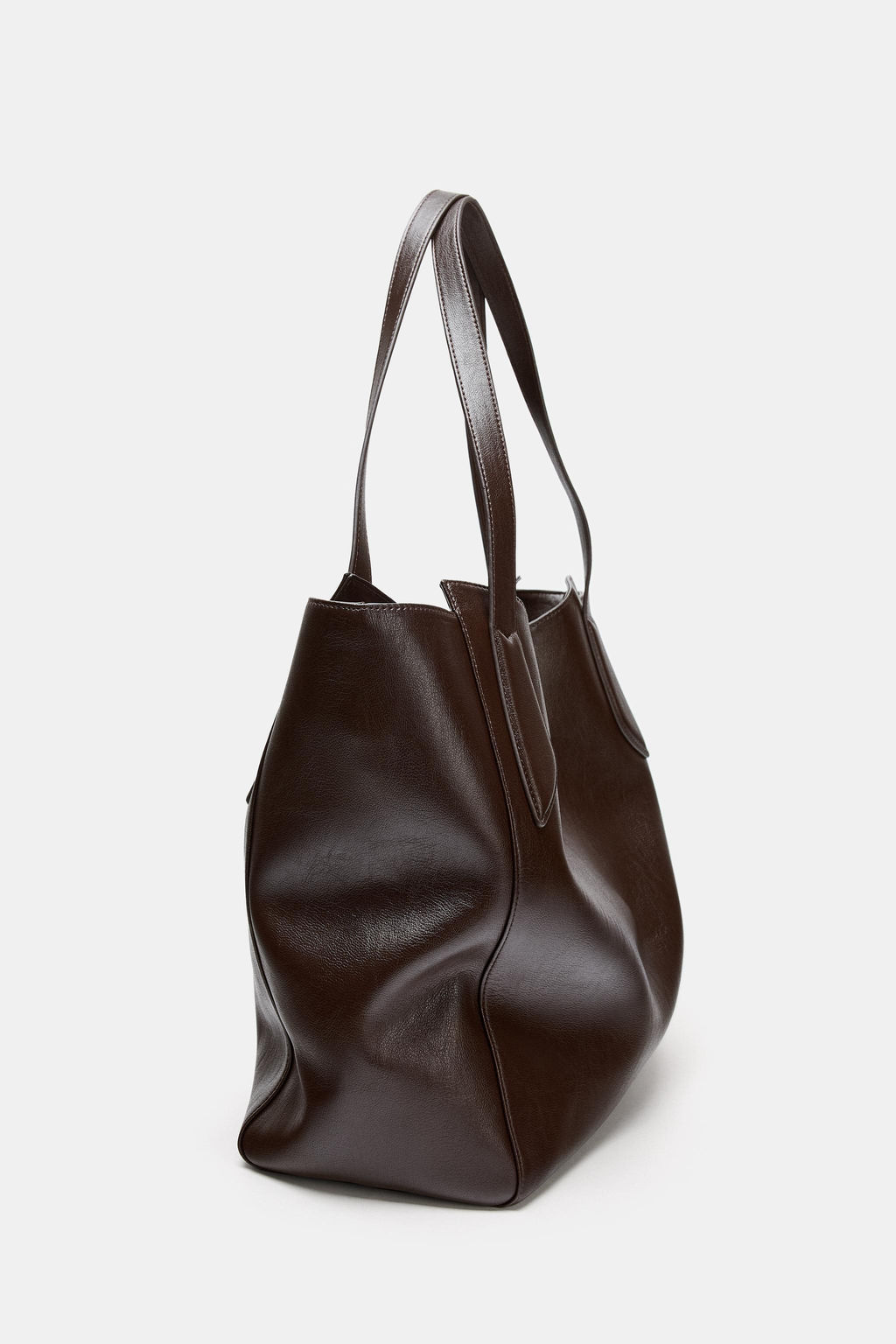 MAXI SHOPPER BAG WITH HANDLE DETAIL - Zara фото 9