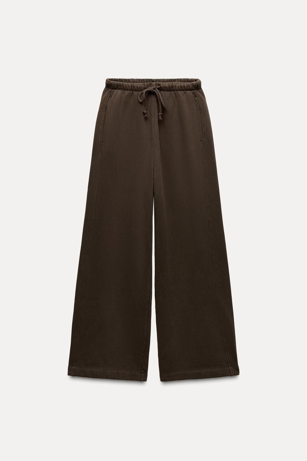 STRAIGHT-LEG PLUSH TROUSERS - Zara фото 8