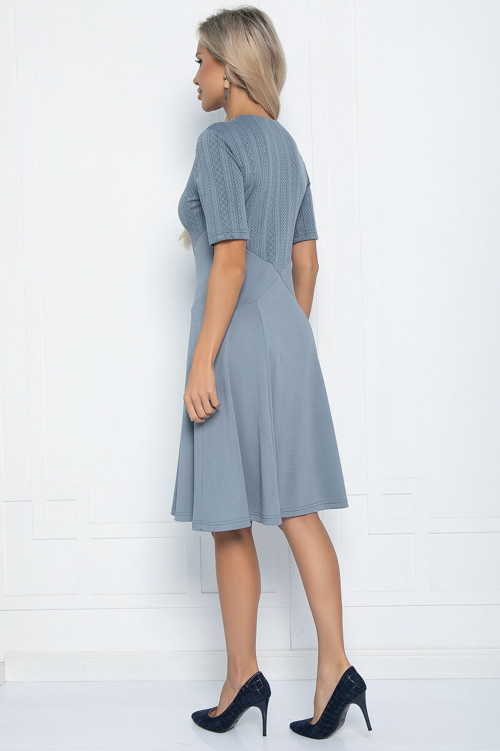 Платье Эрин (серое) П11425 - Lt collection фото 8