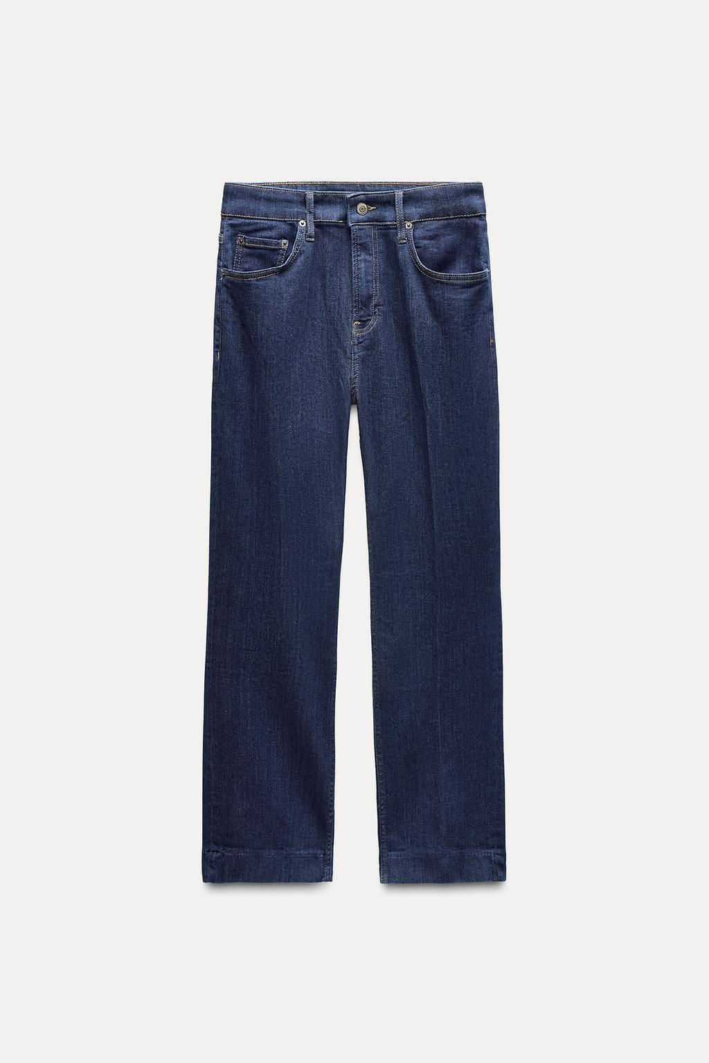 ZW COLLECTION BOOTCUT HIGH-WAIST CROPPED JEANS - Zara фото 19