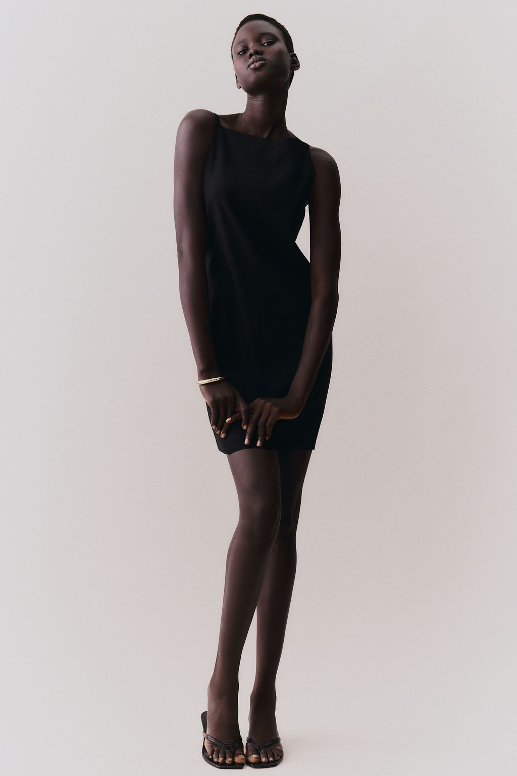 Vestido de tirantes en mezcla de lino - H&m фото 7