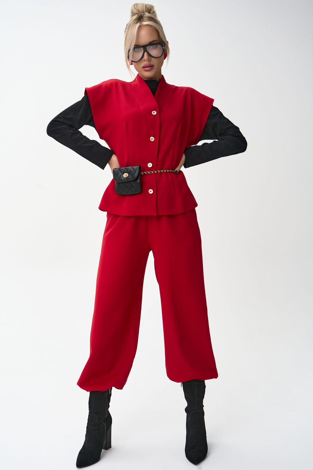 Жилет Джолин (красный) - Эльза фото 16