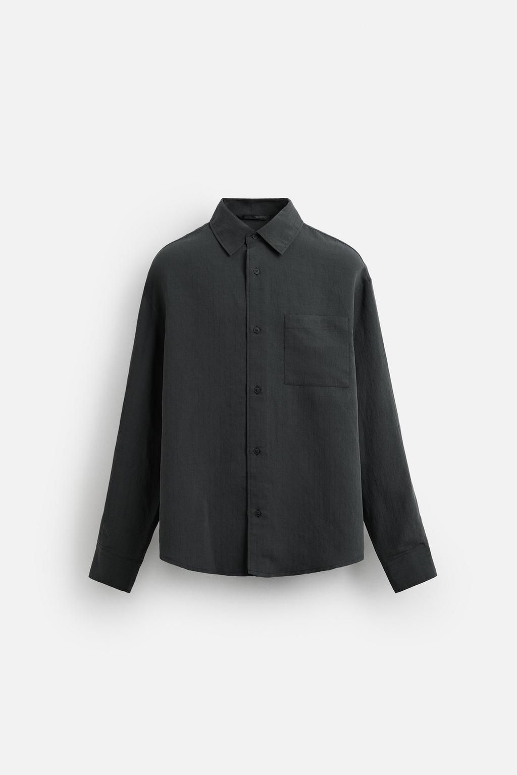 FLOWING SHIRT WITH POCKET - Zara фото 26