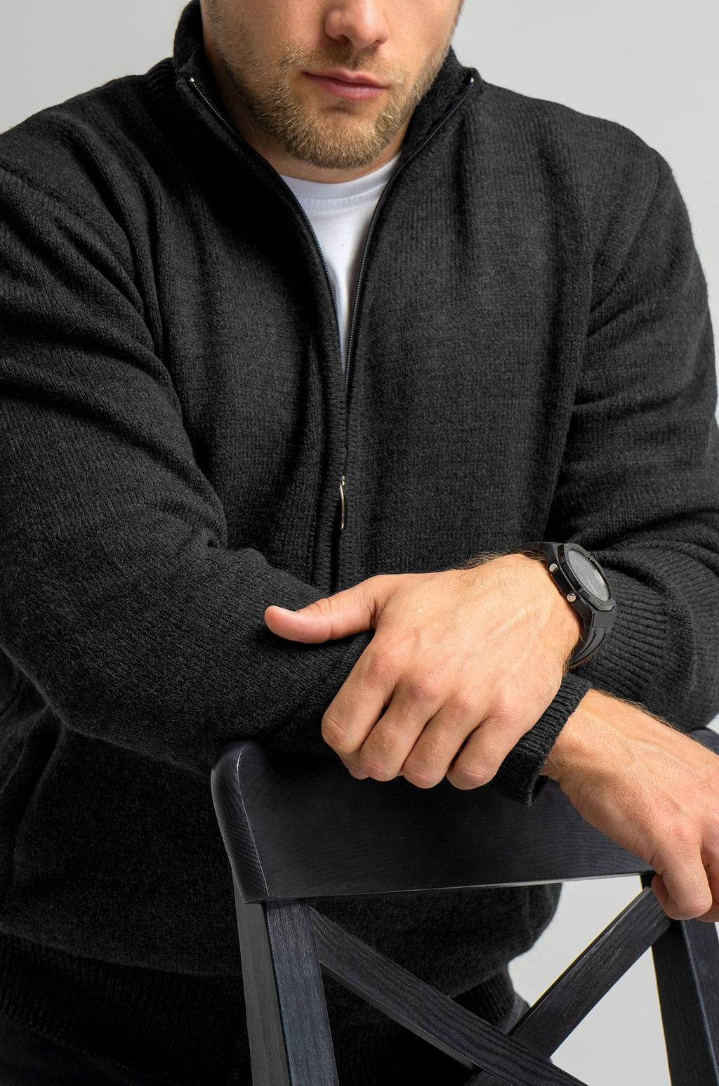 Мужской свитер на молнии Happyfox - Happy fox фото 6