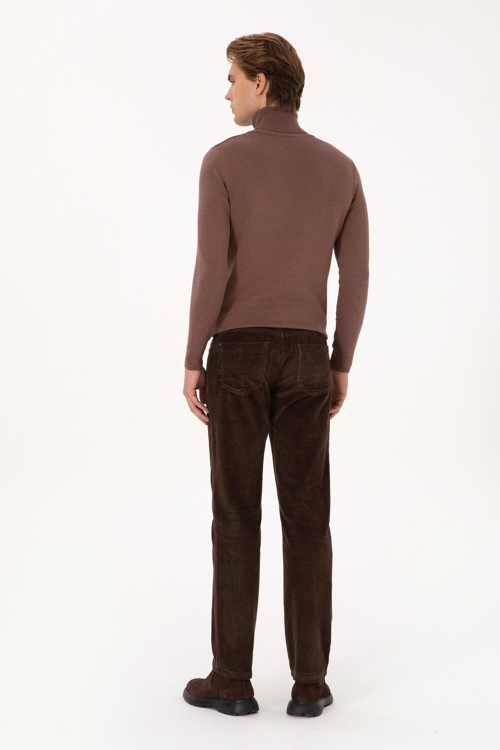 Erkek Koyu Kahverengi Kanvas Pantolon - U.s. polo assn фото 4