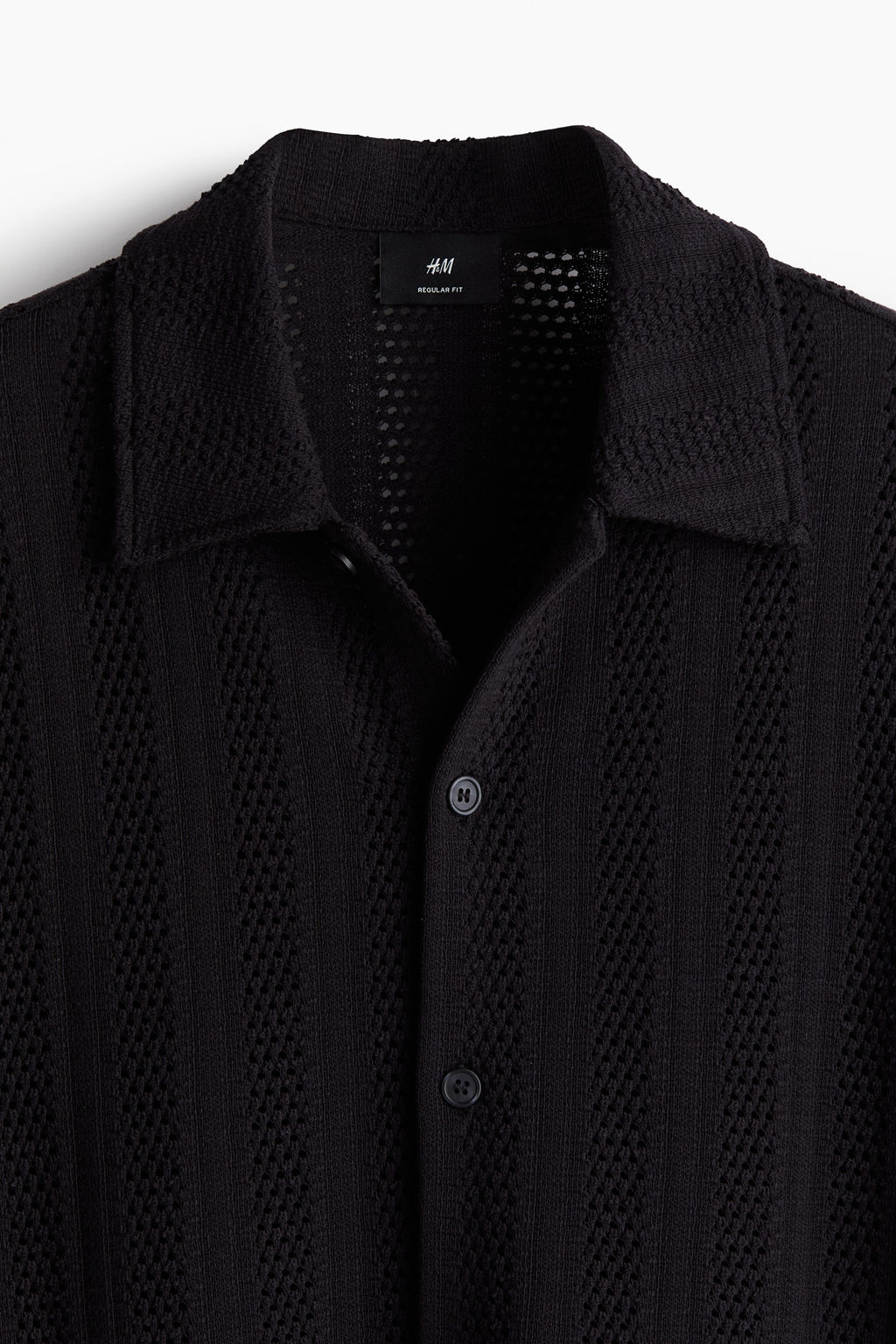 Camisa en punto jacquard Regular Fit - H&m фото 3