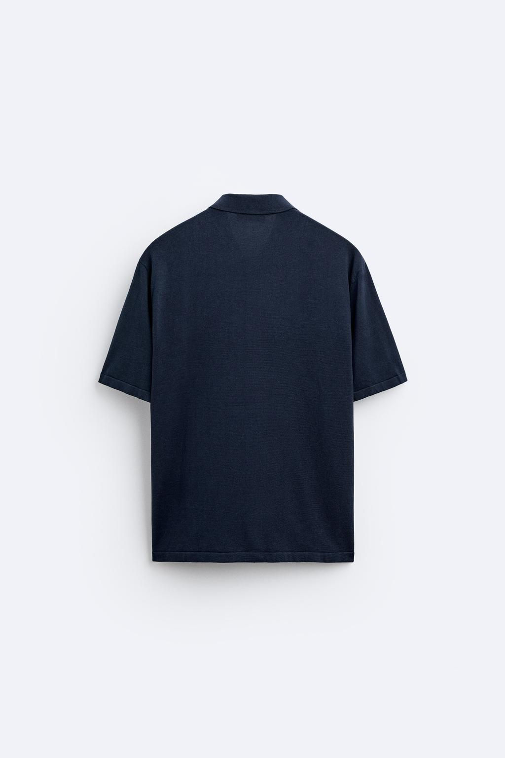 KNIT COTTON - LYOCELL SHIRT - Zara фото 7