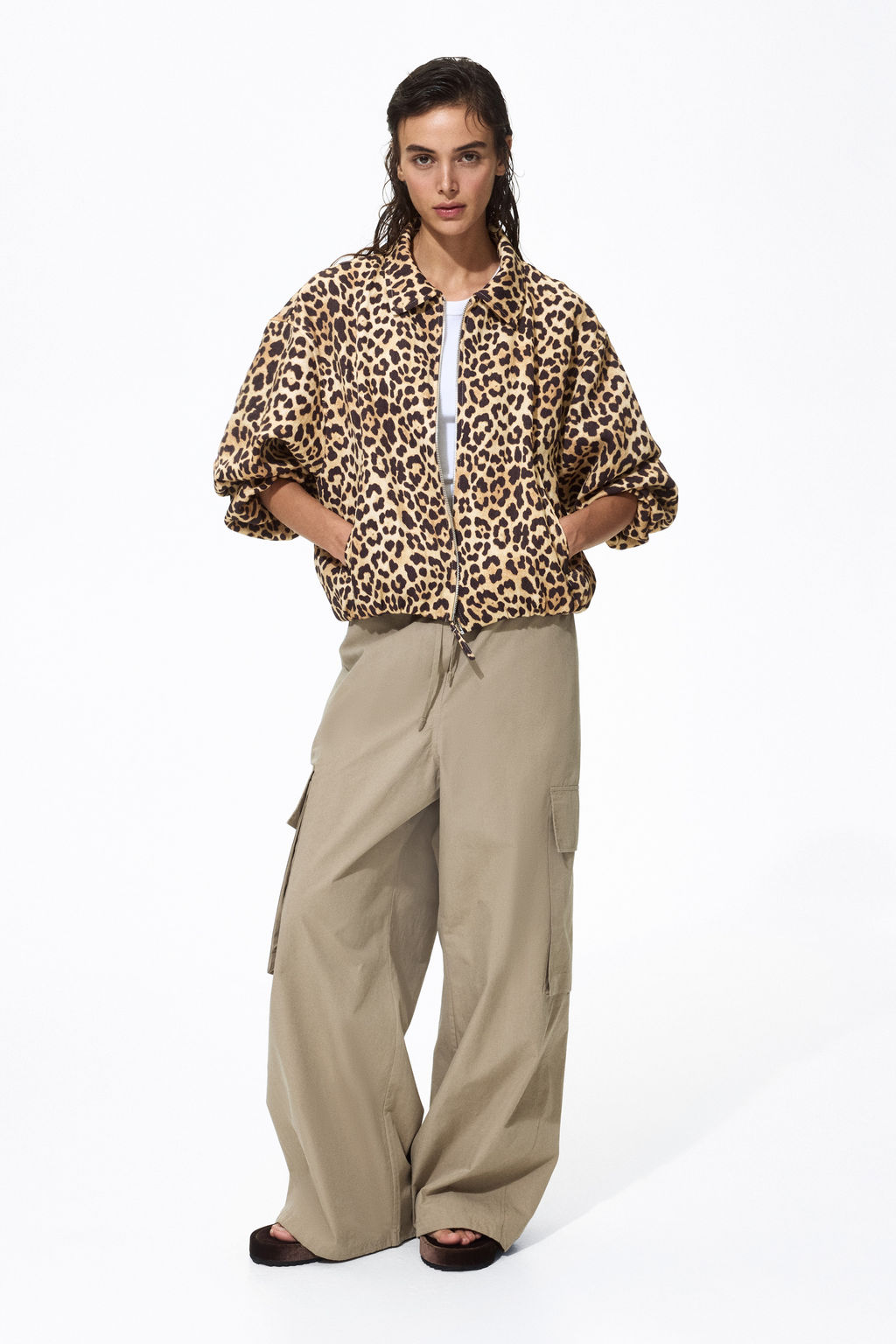 Cazadora oversize con bajo globo - H&m фото 6