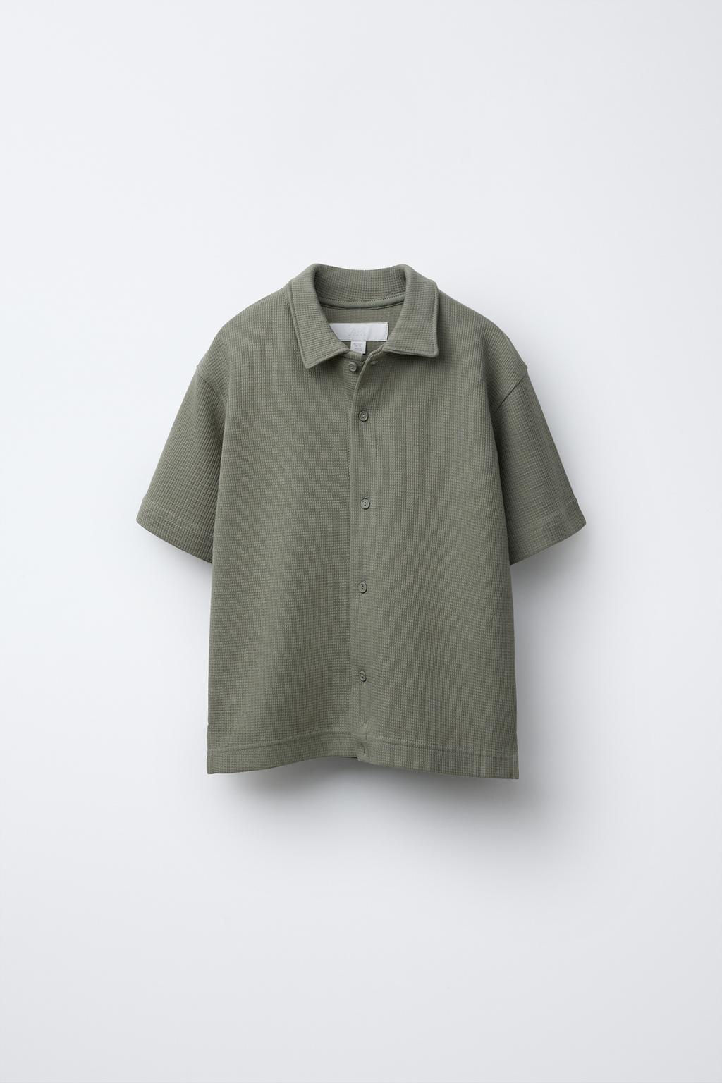TEXTURED SHIRT AND BERMUDA SHORTS SET - Zara фото 2