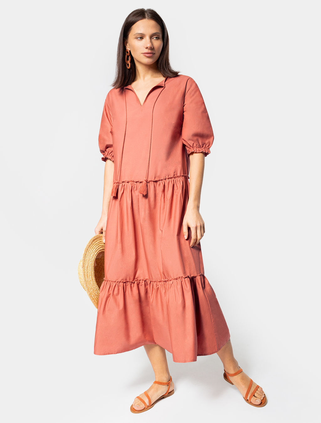 VILATTE / Платье из легкого хлопкового поплина  фото 5