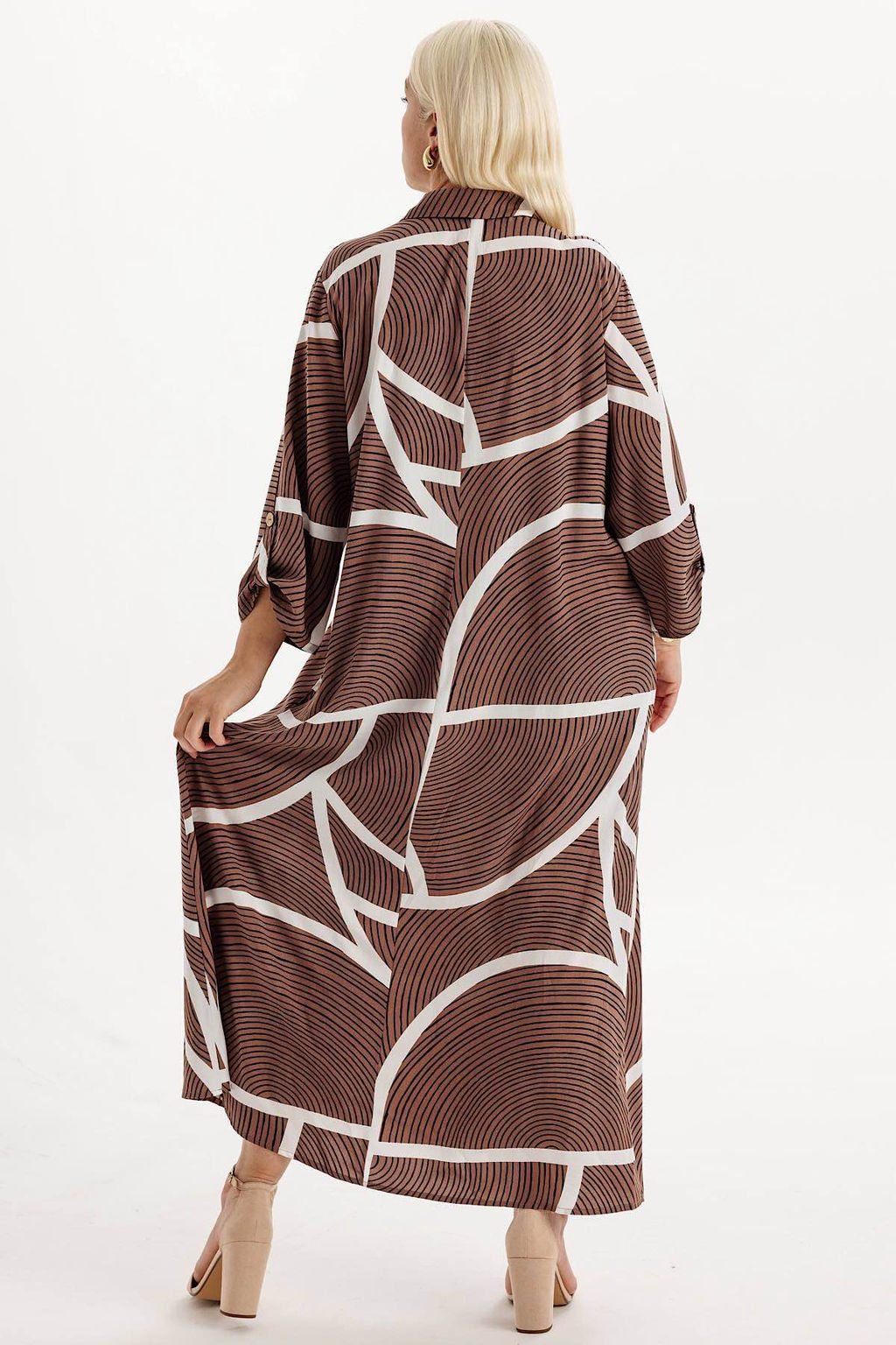 Платье штапель 6145/02/Кофейный - Rise фото 2