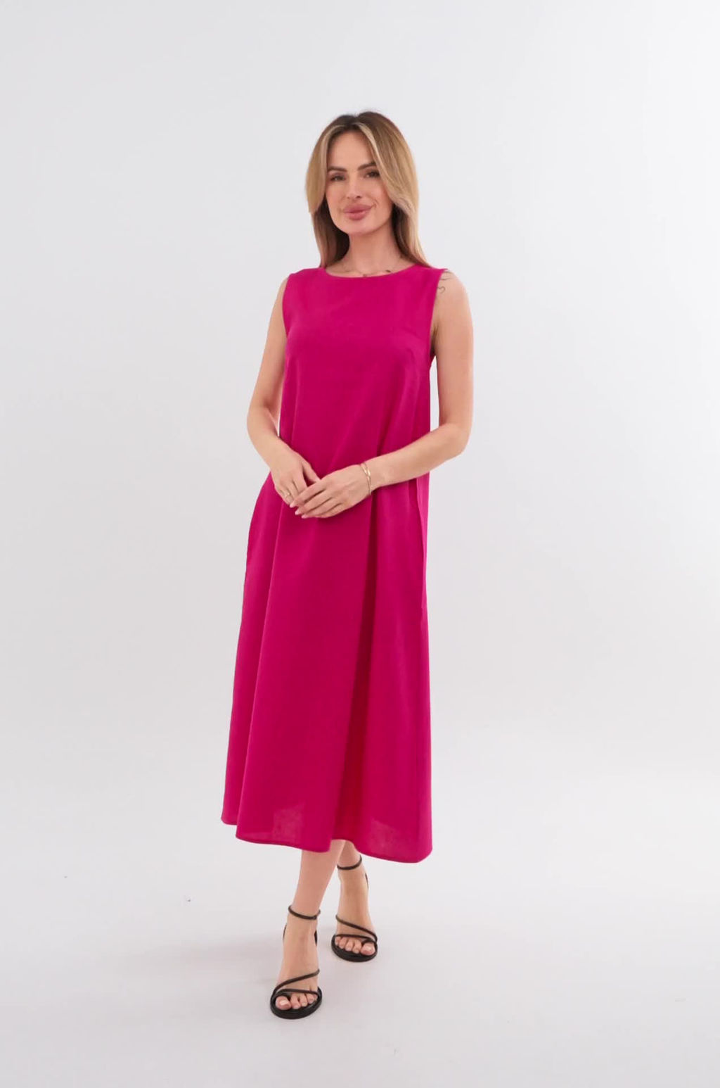 Женское льняное платье Happyfox