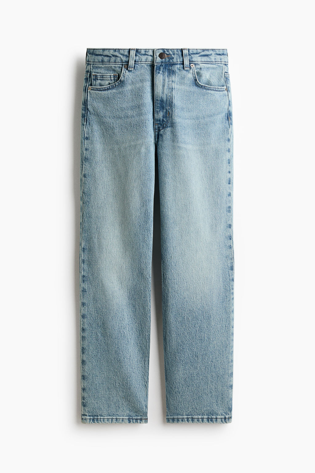 Slim Straight Regular Waist Ankle Jeans - H&m фото 2