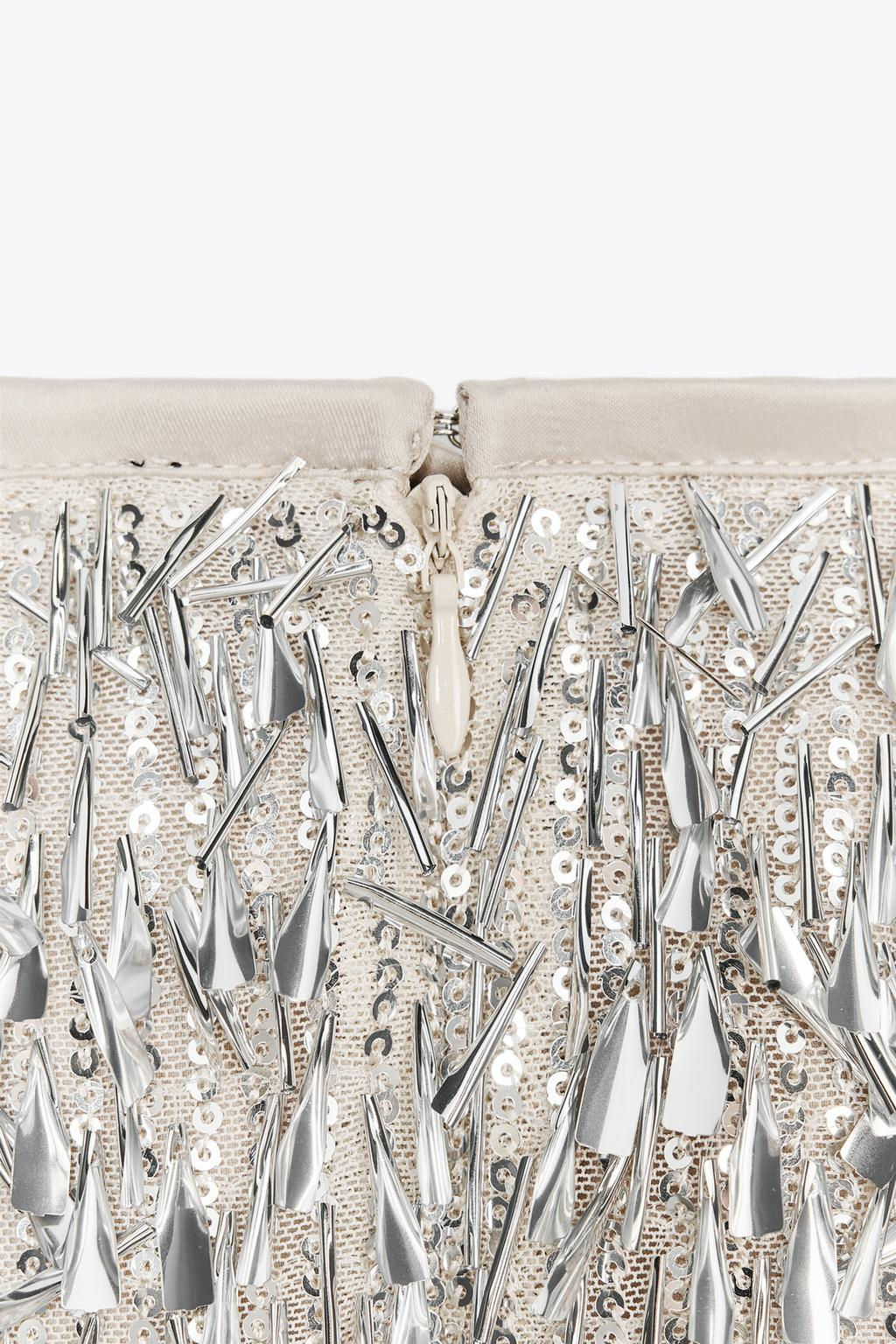 SEQUINNED MIDI SKIRT - Zara фото 8