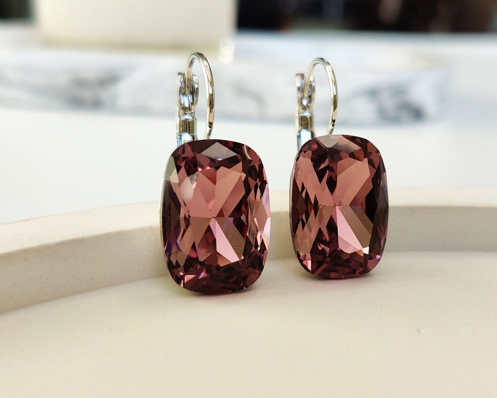 Серьги с чешскими кристаллами