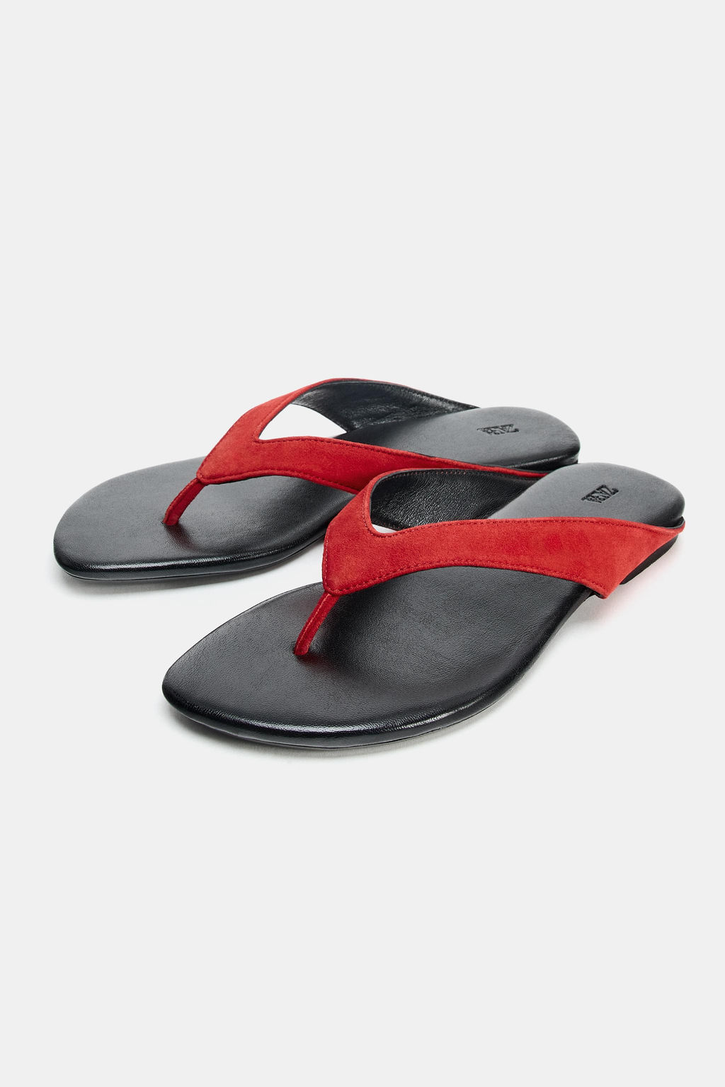 FLAT LEATHER SANDALS - Zara фото 5