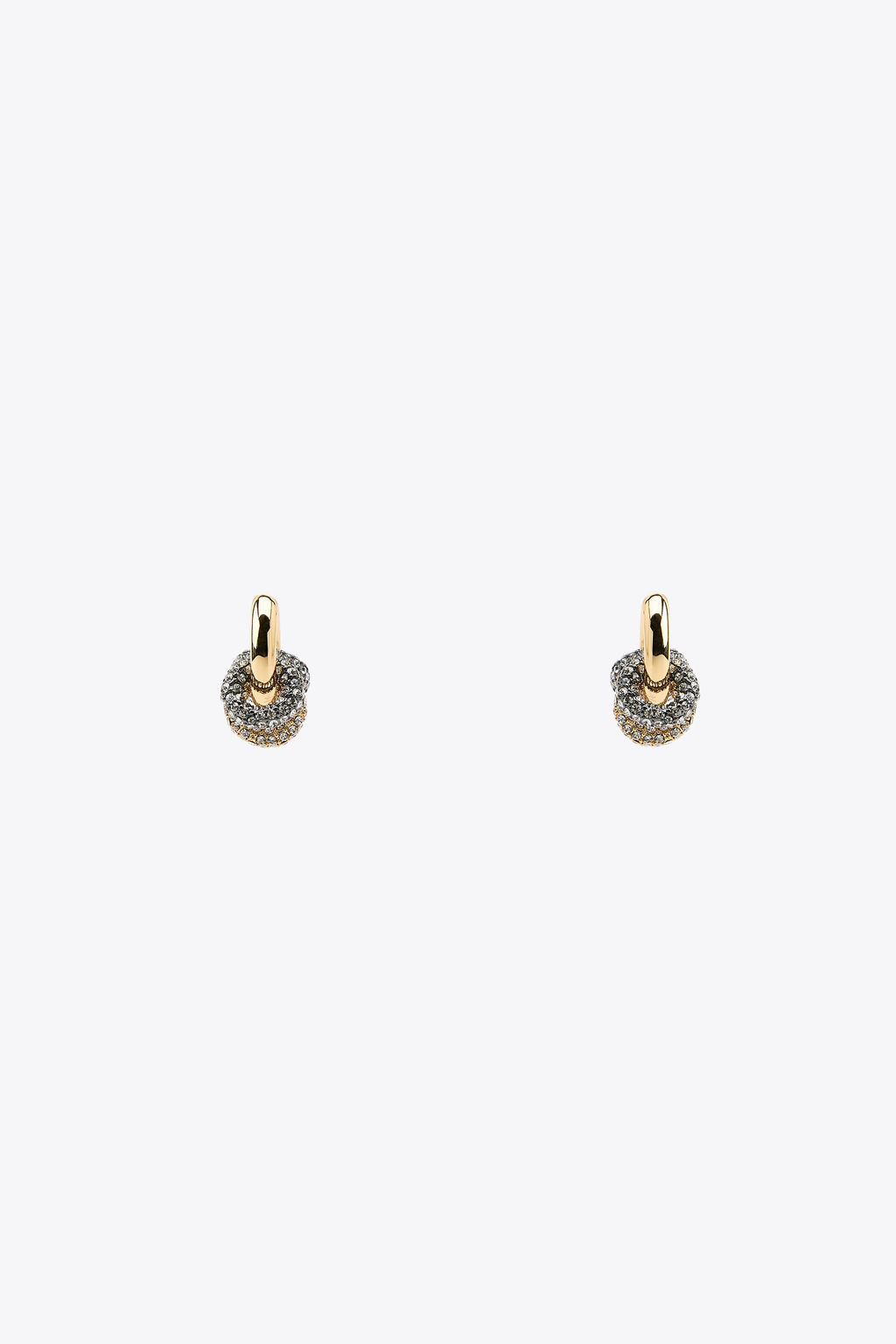 COMBINED GLITTER HOOP EARRINGS - Zara фото 2