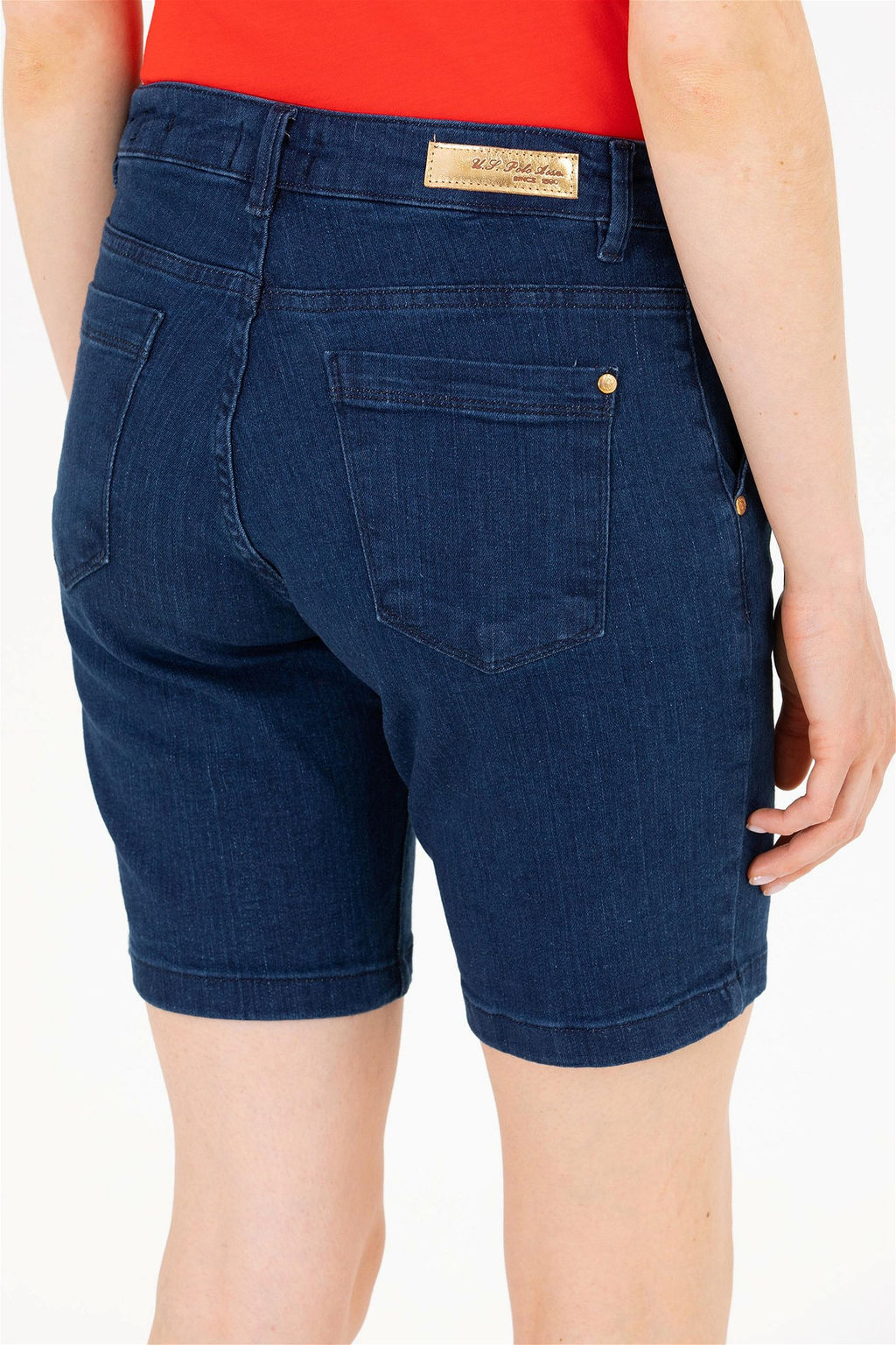 Женские синие джинсовые шорты Неожиданная скидка в корзине - U.s. polo assn фото 7