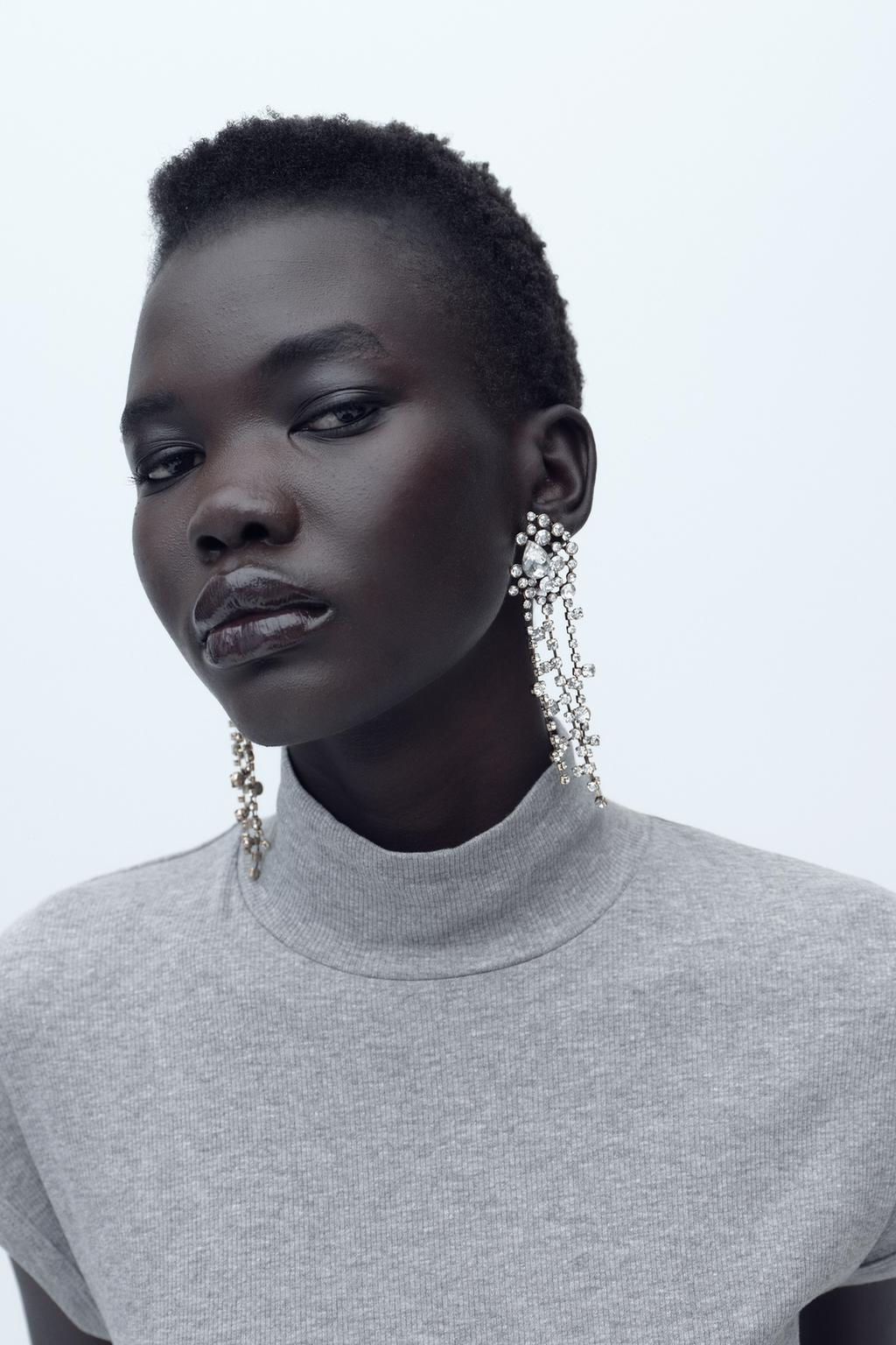 RIBBED HIGH NECK T-SHIRT - Zara фото 23